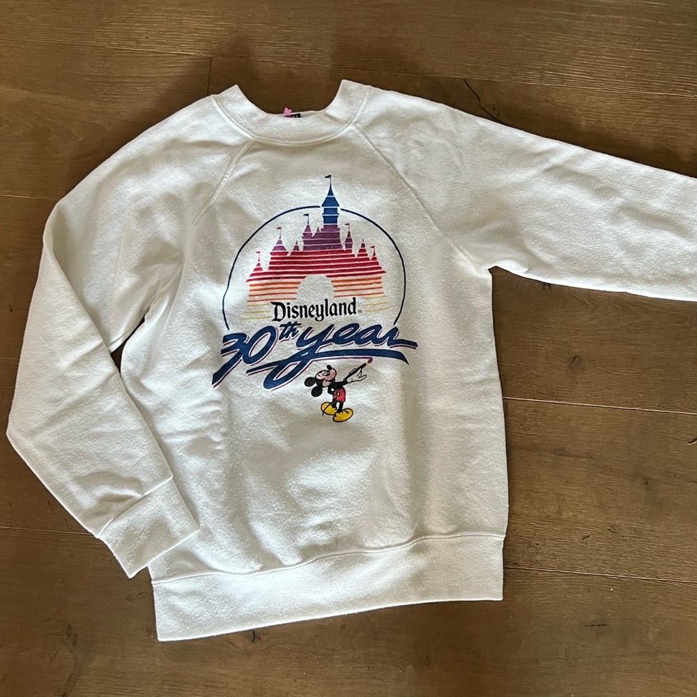 Vintage 80s Disneyland 30th year anniversary sweatshirt